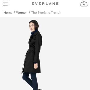 The Everlane Trench - S - Black